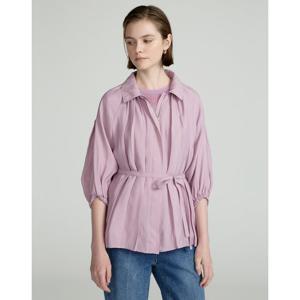 닥스 여성 25FW 바이올렛 플리츠 7부소매 볼륨블라우스 DLBL5C701V1