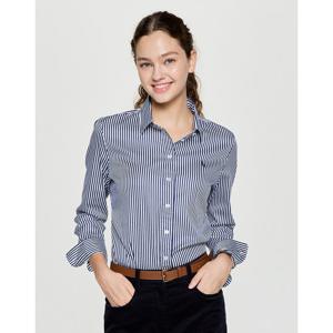 헤지스 여성 25FW 아이코닉 런던 스트라이프 네이비 HSSH5DC75N2