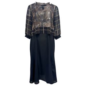 [데시데]골드프린트 레이어드핏 원피스 DPS417