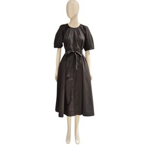 [에이비에프지]퍼프소매 핀턱 롱원피스 ADZ5HO02G