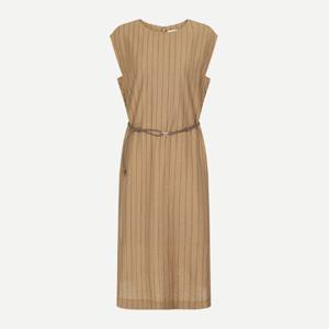 [캐리스노트]큐브 스트라이프 롱 원피스 CNEMOP504