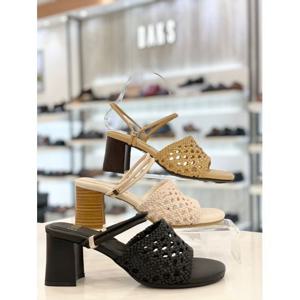 [닥스]MARIO여성 6cm 메쉬 꼬임가죽 쿠션창 뮬 겸 샌들 did206