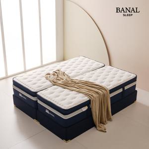 바날 J1 독립스프링 듀오 필로우탑 미디엄하드 단단한 매트리스 Q