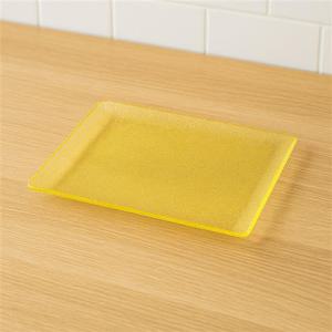 쟁반 트레이 샴페인 골드 쟁반 중형 31.7x25cm 투명펄 트레이 인테리어 식탁받침 주방소품