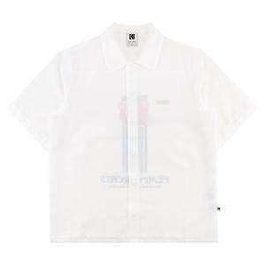 코닥 플래시 패턴 자가드 반팔 셔츠 K5323LWTO1IVR