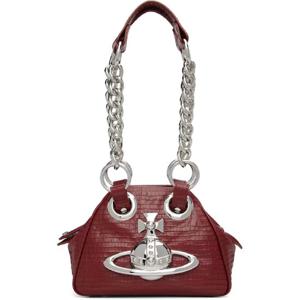25 FW 비비안웨스트우드 여성 레드 아카이브 로고 체인 핸드백 252314F048019