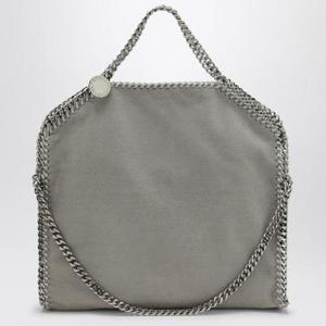 STELLA MCCARTNEY Light grey Falabella Fold Over tote bag 234387W9132XLSTELL-1220