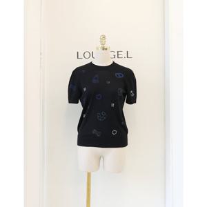 [라운지엘] 에르메스 Candy Libris 쇼트 슬리브 스웨터 38 H5H2635D302