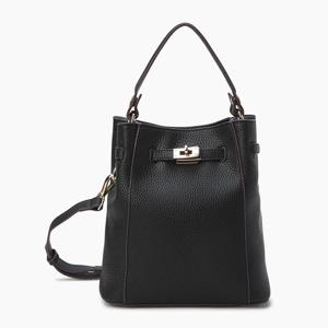 [베네통] 컬러 웨빙 스트랩 버킷백_BCBG10541BK