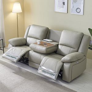 [더젠] 파울로 이태리 천연통소가죽 전동리클라이너소파(3인용)