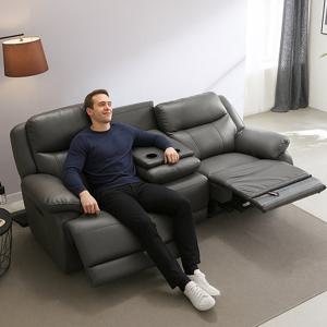 [더젠] 하스트 고급 올 나파가죽 전동리클라이너소파(3인용)