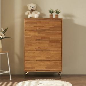 [착불배송 상세확인] G443 참죽 원목 5단 서랍장 800