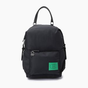 [베네통] 레더 탭 나일론 백팩_BCBG05541BK