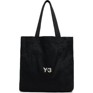 25 FW 요지야마모토 남성 블랙  캔버스 토트백 252138M172000