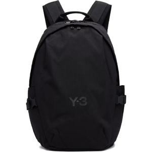 25 FW 요지야마모토 남성 블랙 스테이플 백팩 252138M166000