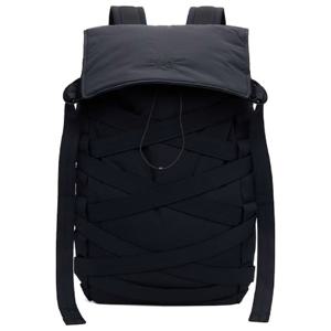 25 FW 요지야마모토 남성 블랙 태피터 백팩 252138M166002