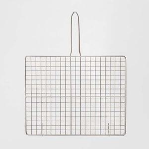 덕흥 스텐 사각 석쇠 손잡이 겹석쇠 그릴 불판 소