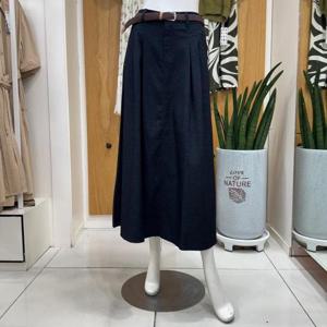 클리지 DP01 핀턱 라인 롱 스커트 CP6WSK04