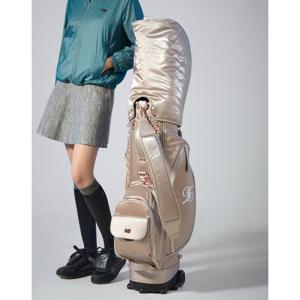 닥스 골프 여성 25FW PREMIUM 베이지 글로시 트롤리 캐디백 DNGF5F651I2