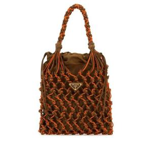 프라다 여성 브라운 망사 쇼퍼백 1BC107VOOM2HHE F0Q1K