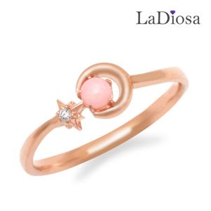 라디오사 18K 핑크오팔 여성반지 LK18JJ-10345R