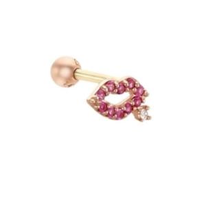 [로이드] 루비스톤 입술 모티브 피어싱 LPFG4062G