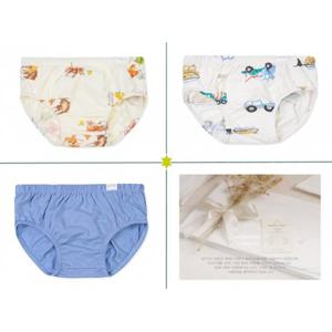 오가닉맘 캠핑멀 코니스 블릿남아브리프(삼각팬티)3종세트 (MKFUUP1101)