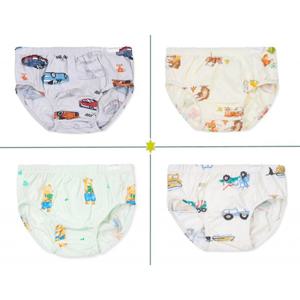 오가닉맘 포카포 캠핑멀 클로워니 코니스남아브리프(삼각팬티)4종세트 (MKFUUP0177)