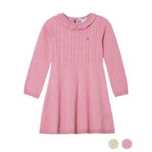 [타미힐피거칠드런2] 케이블 스웨터 원피스 T42F7NDR160GT1 12M_2T