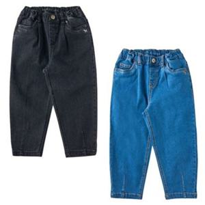 [블루독8-키즈] 택1 블랙 세미배기데님팬츠 면스판 청바지 간절기 여아 세돌선물 초등학생 25A3541451