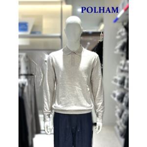 [폴햄]남성 캐시블렌드 카라 솔리드 풀오버 니트 PHF4ET1010 -US