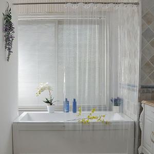 클린바쓰 투명 샤워커튼 호텔 화장실 욕실 목욕