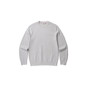 [올젠]변형 헤링본 조직 라운드 스웨터 ZOF1ER1308