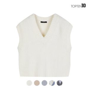 [탑텐][탑텐] 여성 다우니 브이넥 베스트_MSC4ES2922