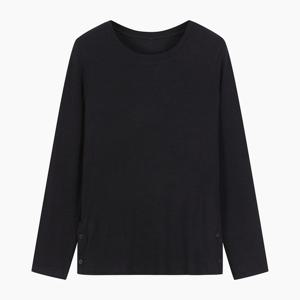 [베네통]배색 라인 버튼 긴팔 티셔츠 (BATS91541)