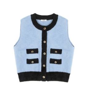 [레코브](레코브) 라인배색 니트 베스트(LC61CZKV514X)