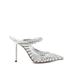 25 FW 지미추 빙 크리스털 장식 뮬 100mm BING100GDJ TP442197405