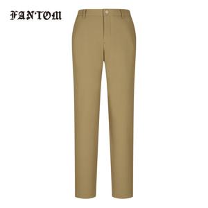 [팬텀] 남성 포켓 로고 프린트 약본딩 스트레이트 팬츠 211E3PT801_BG