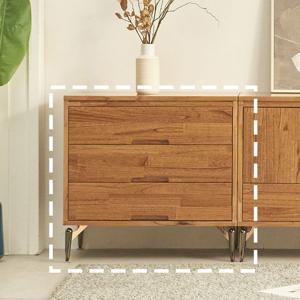 [착불배송 상세확인] G452 참죽 원목 3단 서랍장 700