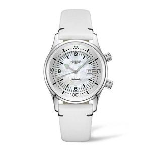 론진 다이버 L3.374.4.80.0 가죽 시계 36mm