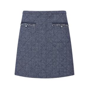 질스튜어트뉴욕   25FW 네이비 체크 미니스커트 JSSK5D200N2