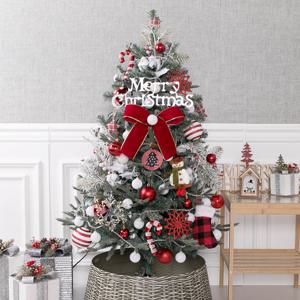 크리스마스 트리 나무 장식 풀세트 와일드칸볼그레이 120cm (단면) 전구포함 성탄절 PE PVC 중형 소품 용품