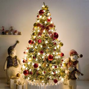 크리스마스 트리 나무 장식 풀세트 레골드하트그레이 240cm (단면) 전구포함 성탄절 PE PVC 대형 소품 용품
