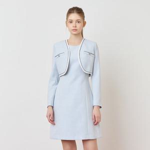 [TAG 359000원][케네스레이디] 오픈자켓 콤비 배색 미니 원피스 EWOPPB0400