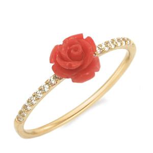 라디오사 18K 산호석 반지 LK18NS-3773R