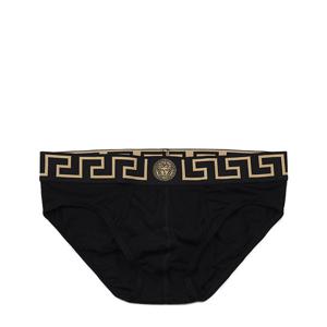 베르사체 25FW 블랙 그레카 보더 브리프 AU10027 1A10011 A80G