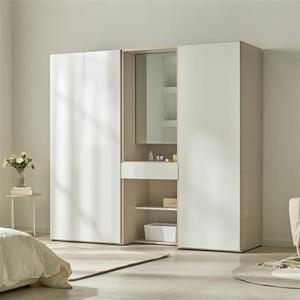 우아미가구 루엘 LPM 2000 슬라이딩 화장대 옷장 세트