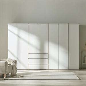 우아미가구 루엘 LPM 2800 옷장 이불장 3서랍 옷장 세트