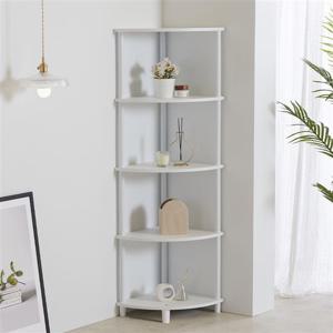 우아미가구 에리 5단 코너 선반 장식장
