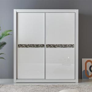 우아미가구 보윤 UV하이그로시 슬라이딩 장롱 2통 G형